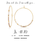 Morse Code Earrings | Isaiah 41:10