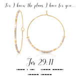 Morse Code Earrings | Jeremiah 29:11