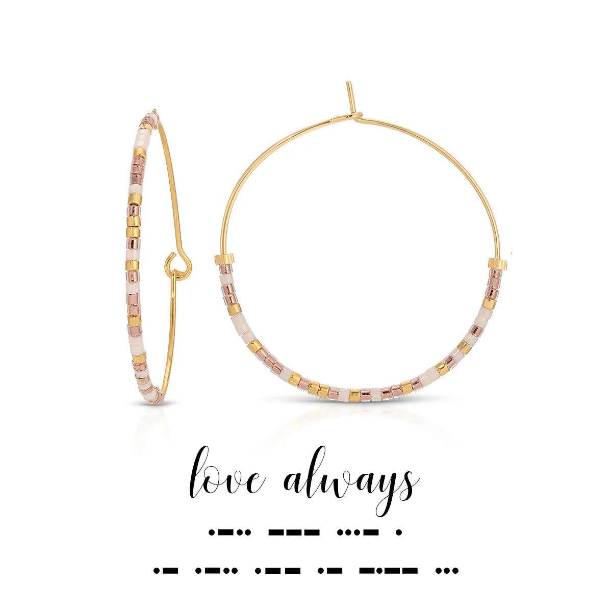 Morse Code Earrings | Love Always