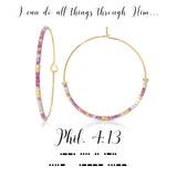 Morse Code Earrings | Philippians 4:13