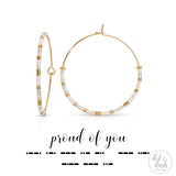 Morse Code Earrings | Proud of You