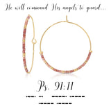 Morse Code Earrings | Psalm 91:11