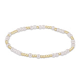 enewton | Hope Unwritten 2mm x 3mm Bead Bracelet | Pearl