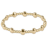 enewton | Honesty Gold Sincerity Pattern 6mm Bead Bracelet