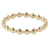 enewton | Honesty Gold Grateful Pattern 6mm Bead Bracelet
