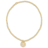 enewton | Classic Gold 2mm Bead Bracelet | Blessed Small Gold Disc