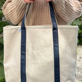 Jenna Kator | Great Lakes Canvas Tote | Natural/Navy