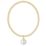 enewton | Classic Gold 3mm Bracelet | Classic Pearl 10mm Charm