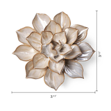 Metallic Frikartii Aster Ceramic Flower