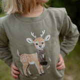 Kids Cozy Fleece Crewneck Sweatshirt | Little Wilds