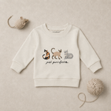 Kids Organic Crewneck Sweatshirt | Cats + Dogs