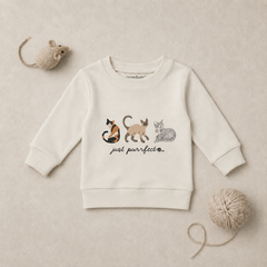 Kids Organic Crewneck Sweatshirt | Cats + Dogs