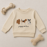 Kids Organic Crewneck Sweatshirt | Cats + Dogs