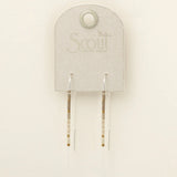 Pewter Multi + Silver | Chromacolor Miyuki Thread Earring