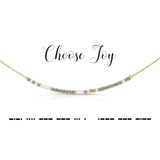 Morse Code Necklace | Choose Joy