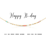 Morse Code Necklace | Happy B'Day