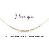 Morse Code Necklace | I Love You