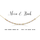 Morse Code Necklace | Moon and Back
