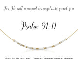 Morse Code Necklace | Psalm 91:11