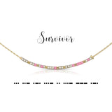 Morse Code Necklace | Survivor