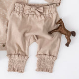 Organic Smocked Bubble Pants | Western