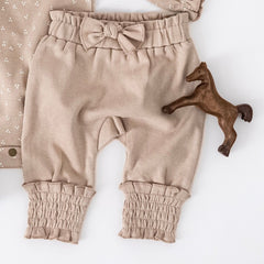 Organic Smocked Bubble Pants | Western