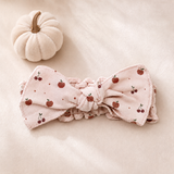 Organic Smocked Tie Headband | Harvest