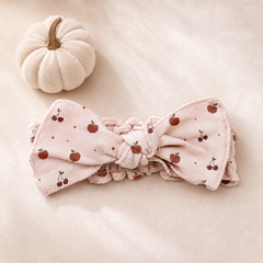 Organic Smocked Tie Headband | Harvest