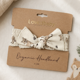 Organic Smocked Tie Headband | Little Wilds