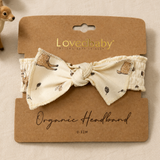 Organic Smocked Tie Headband | Little Wilds