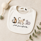 Organic 2-Layer Reversible Bib | Cats + Dogs