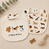 Organic 2-Layer Reversible Bib | Cats + Dogs
