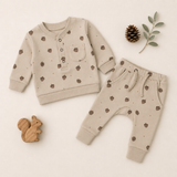 Organic Henley Sweatshirt + Jogger Set | Harvest