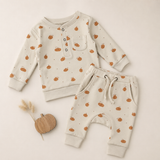 Organic Henley Sweatshirt + Jogger Set | Harvest