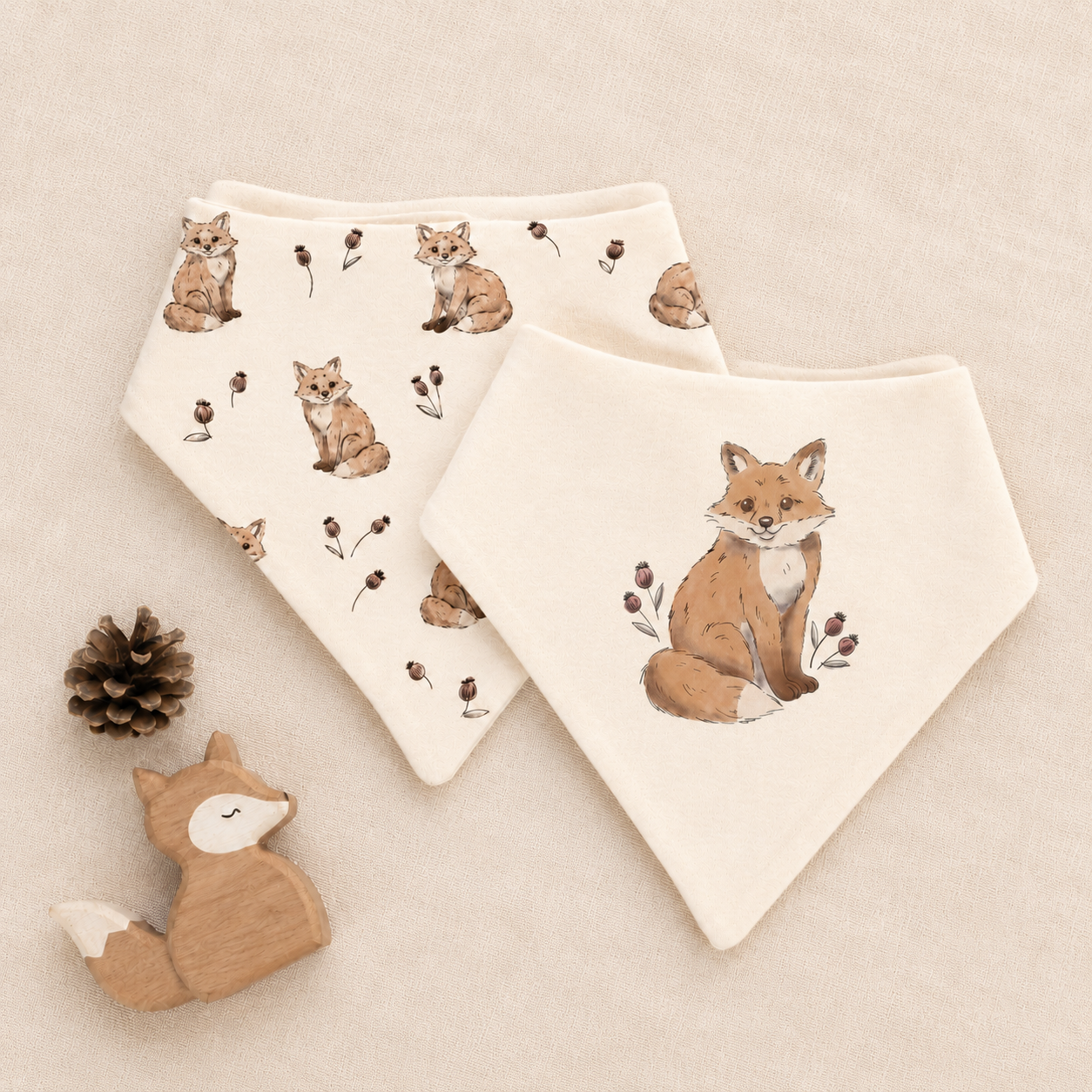 Organic Bandana Bib | Little Wilds | Pack of 2