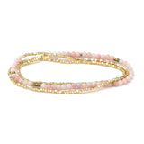 Pink Opal Delicate Stone Bracelet/Necklace