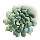 Blue Marigold Ceramic Flower