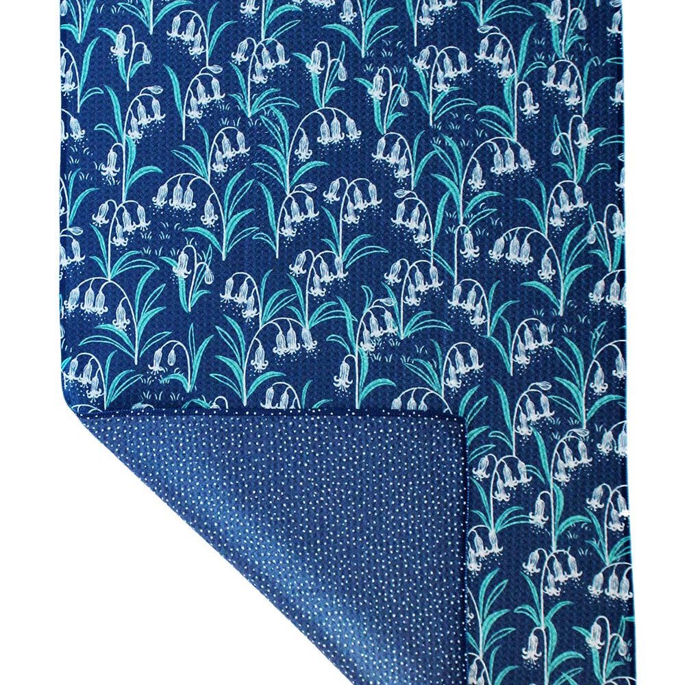 Bluebells | Two Sided Waffle Weave Microfiber Towels