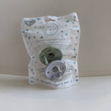 Pacifier Set Round | Grey + Sage
