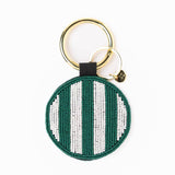 Game Day Football Bag Charm | Green + White