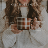 Navy Plaid Coffee Mug