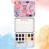 Watercolor Pocket Set Of 12 With Brush | Floral Colors