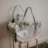 White Diaper Caddy