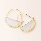 Opalite + Gold | Stone Prism Hoop