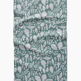 Fall Mushrooms And Leaves Tea Towel