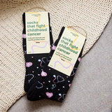 Socks that Fight Childhood Cancer | Black Stethoscopes