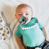 Pacifier Set Round | Iron + Sky