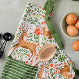Ivory Christmas Forest Apron