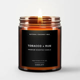 Tobacco + Rum: Natural Coconut Wax Candle