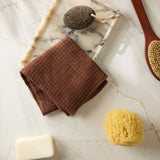 Maple Truffle Geometry Hand Towel